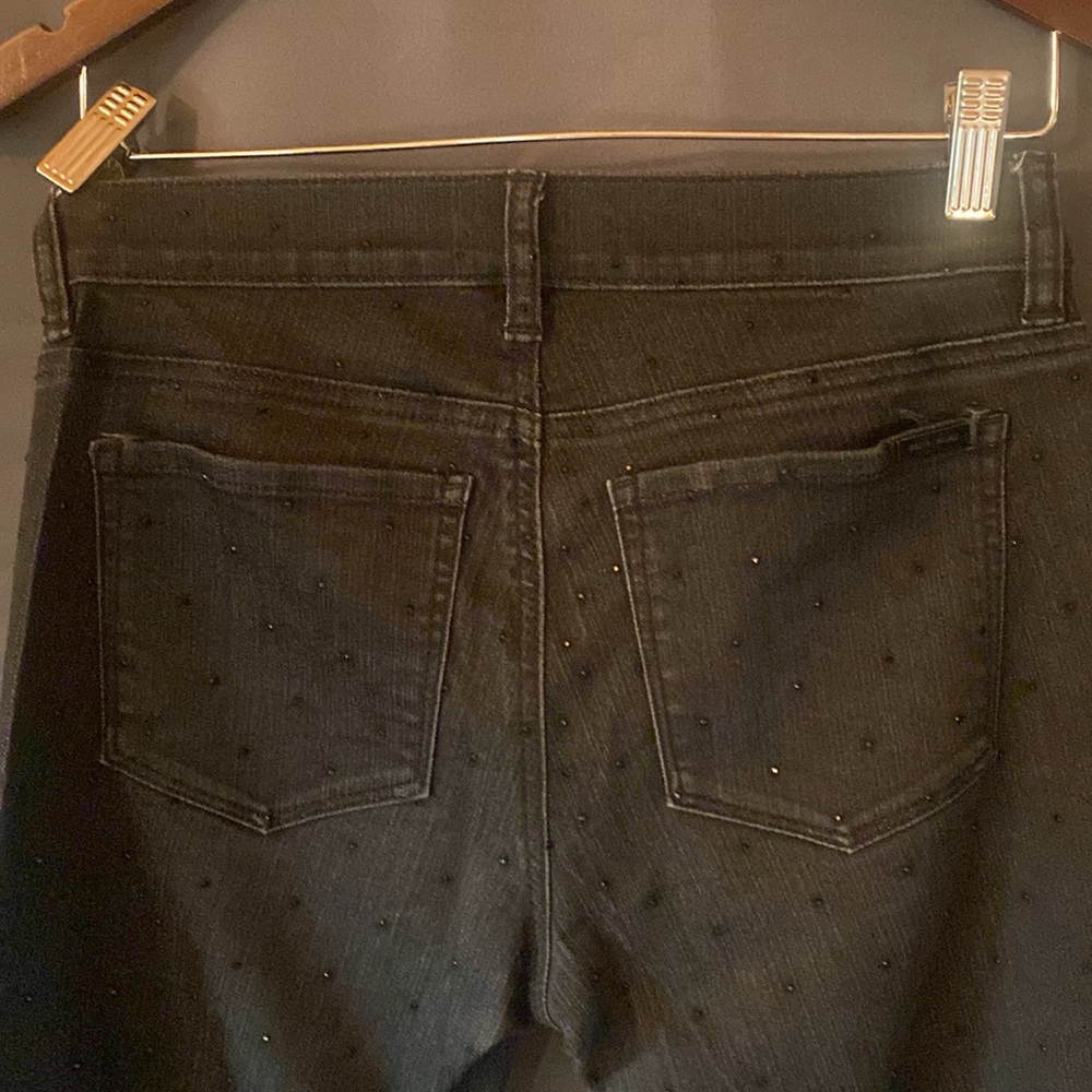 White House Black Market black jeans with sparkles. Skinny leg. Size XS - Picture 3 of 3